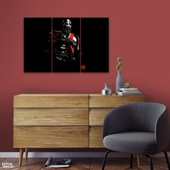 God Of War Black Vector (3 Panel) Movie Wall Art On Sale - Prime Décor