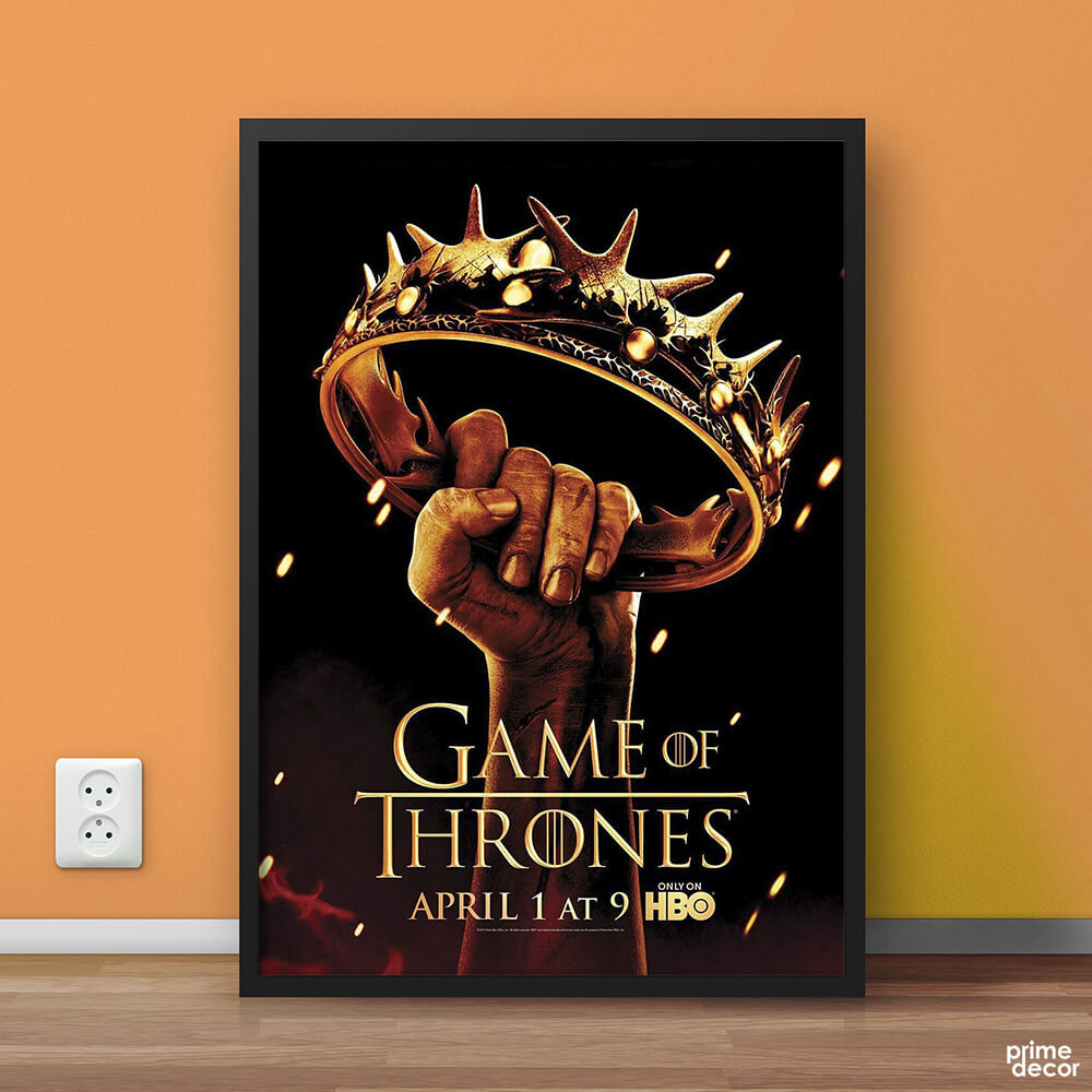 HBO Game of Thrones Crown | Movie Poster Wall Art - Prime Décor