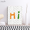 Hi Nursery Poster Wall Art