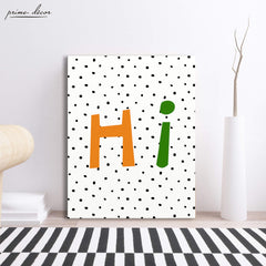 Hi Nursery Poster Wall Art - Prime Décor
