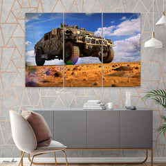 Humvee Army Utility Truck (3 Panel) Army Wall Art - Prime Décor