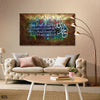 Surah Fatiha Gold Leaf Calligraphy | Handmade Painting