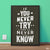 If You Never Try You’ll Never Know | Motivational Poster Wall Art