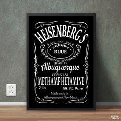 Jack Daniels Style Breaking Bad Heisenberg | Movie Poster Wall Art - Prime Décor