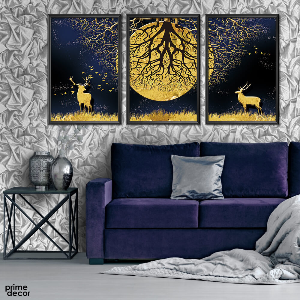 Jane European Forest Landscape (3 Panel) Nordic Wall Art On Sale - Prime Décor