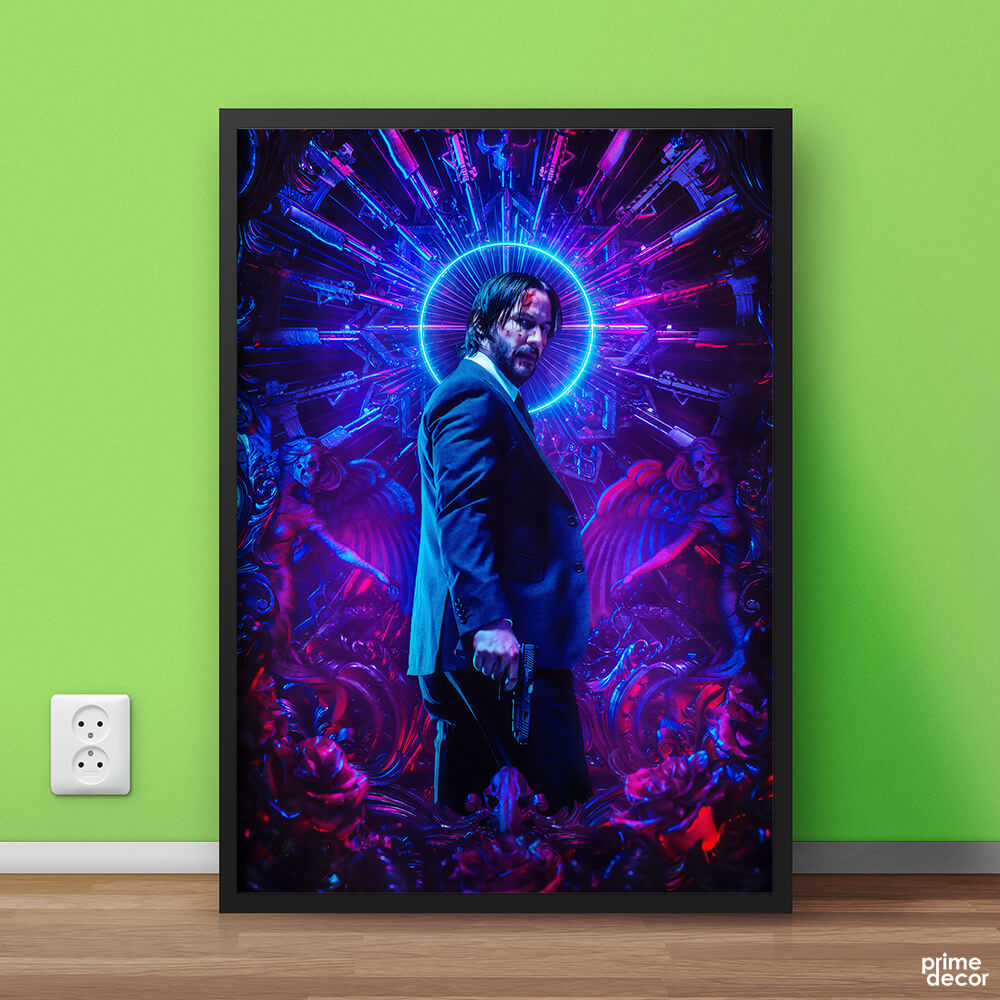 John Wick in Gun's Circle | Movies Poster Wall Art - Prime Décor