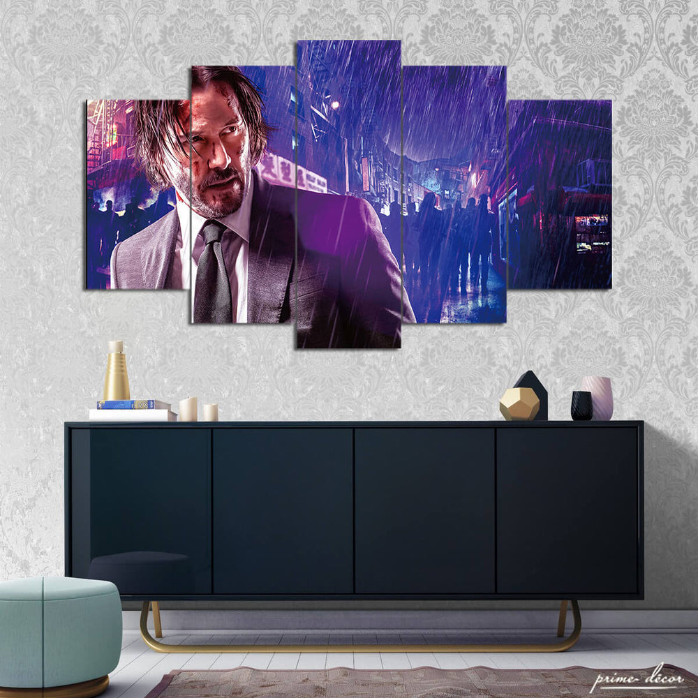 John Wick (5 Panel) Movie Wall Art - Prime Décor