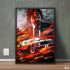 John Wick with Ford Mustang | Movie Poster Wall Art