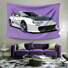 Supra Car in White | Cars Tapestry