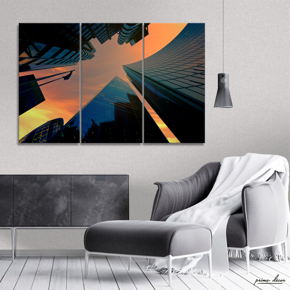London Buildings (3 Panel) Architecture Wall Art - Prime Décor