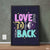 Love You To The Moon And Back Purple Background | Motivational Poster Wall Art