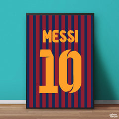 Messi Shirt Number 10 Fifa Football Style | Sports Poster Wall Art - Prime Décor
