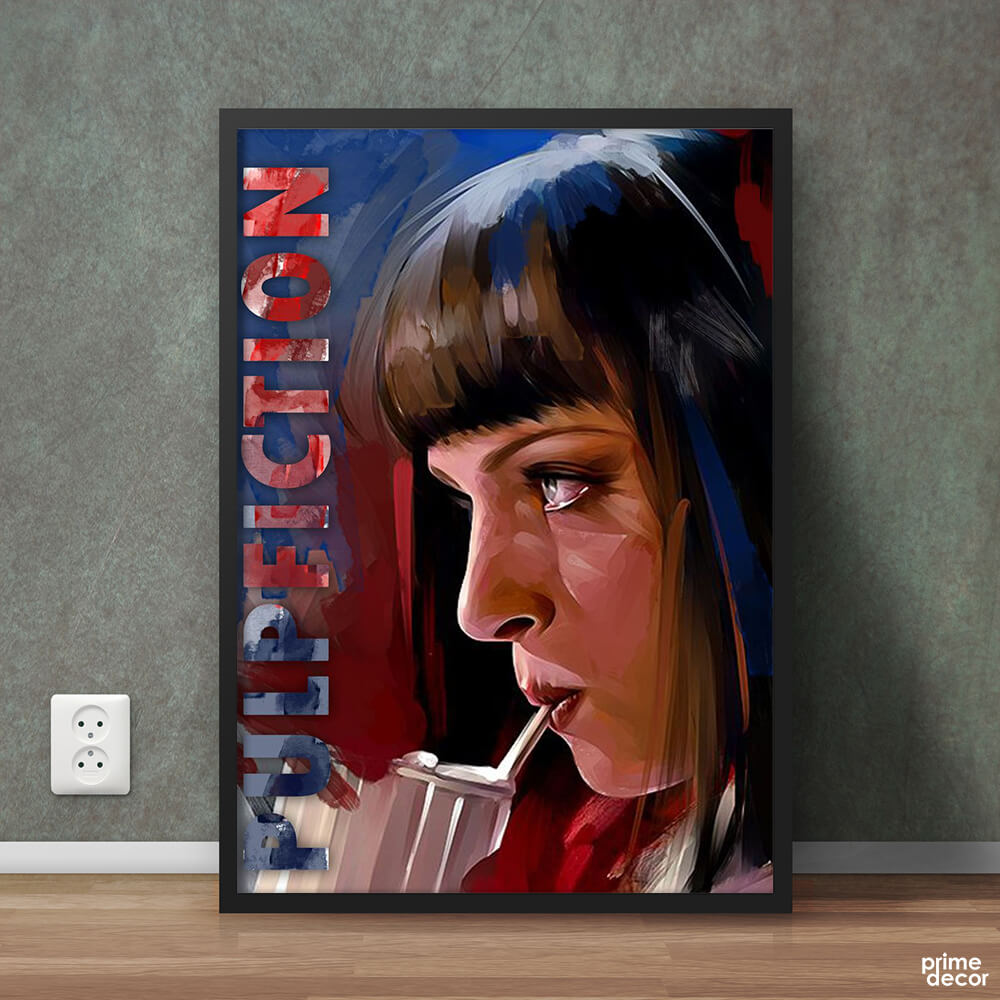 Mia Wallace Artwork Pulp Fiction 1994 | Movies Poster Wall Art - Prime Décor