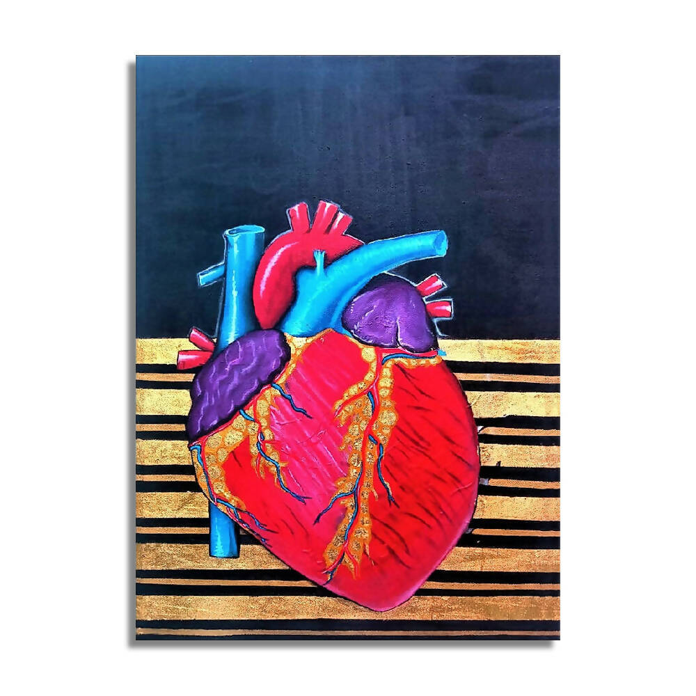 Human Heart | Handmade Painting - Prime Décor