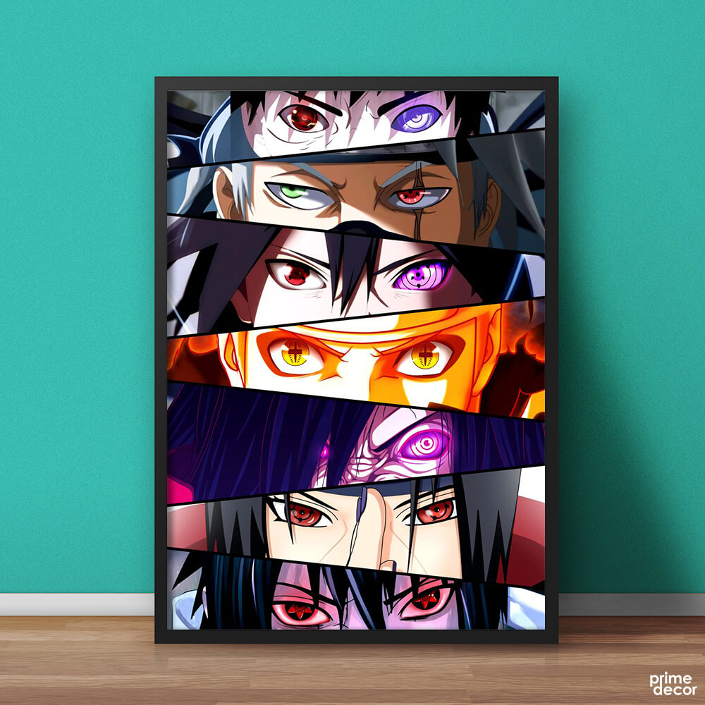 Eyes chart Naruto Anime wall poster REDCLOUD Paper Print - Animation &  Cartoons posters in India - Buy art, film, design, movie, music, nature and  educational paintings/wallpapers at