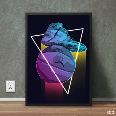 Nike Jordan 80’s Style Artwork | Fashion Poster Wall Art - Prime Décor