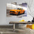 Orange Ford Mustang V6 (4 Panel) Cars Wall Art
