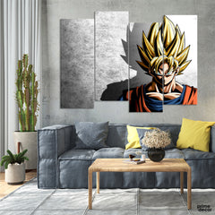 Dragon Ball Japanese Anime (4 Panel) Anime Wall Art - Prime Décor