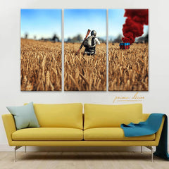 PUBG Air Drop (3 Panel) Game Wall Art - Prime Décor