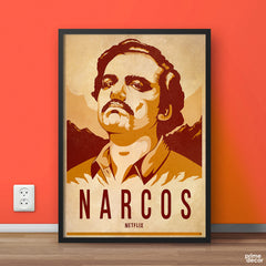 Pablo Escobar Portrait Narcos Netflix | Movie Poster Wall Art - Prime Décor