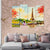 Paris City Landscape Painting (4 Panel) Digital Painting Wall Art