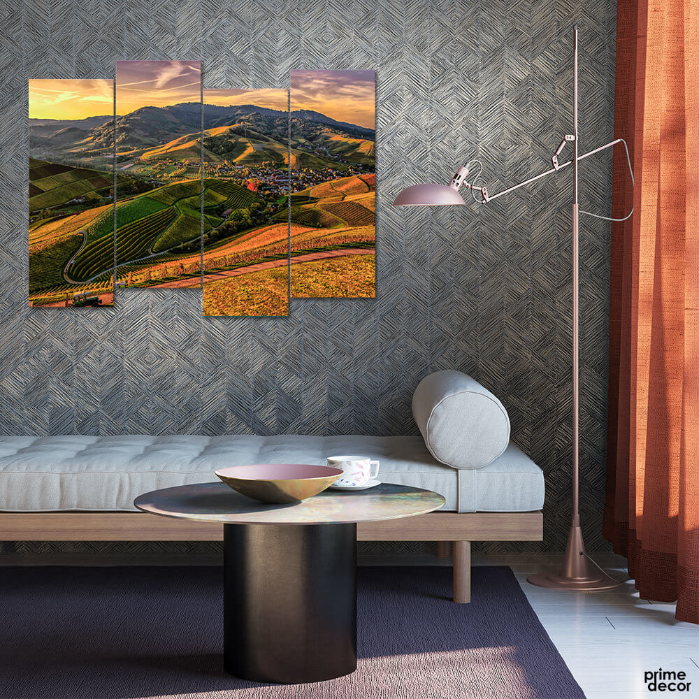 Path of Earth View (4 Panel) Nature Wall Art - Prime Décor