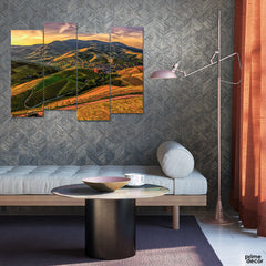 Path of Earth View (4 Panel) Nature Wall Art - Prime Décor