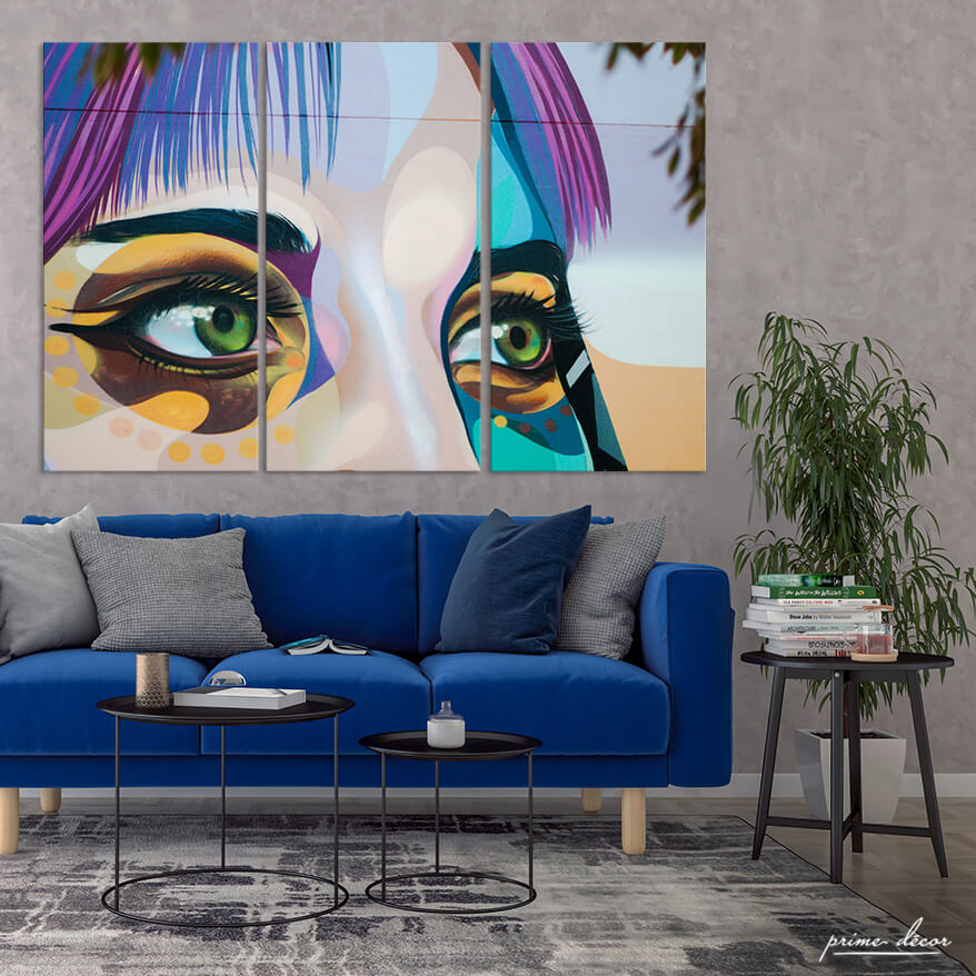 Picturing Resilience (3 Panel) Graffiti Wall Art - Prime Décor