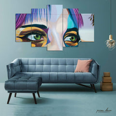 Picturing Resilience (5 Panel) Graffiti Wall Art - Prime Décor