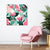 Pink Flamingo on Geometric Background (Single Panel) Tropical Square Wall Art