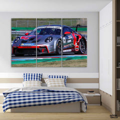 Porsche GTR 911 (3 Panel) Cars Wall Art - Prime Décor