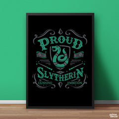 Proud Slytherin Harry Potter | Movie Poster Wall Art - Prime Décor