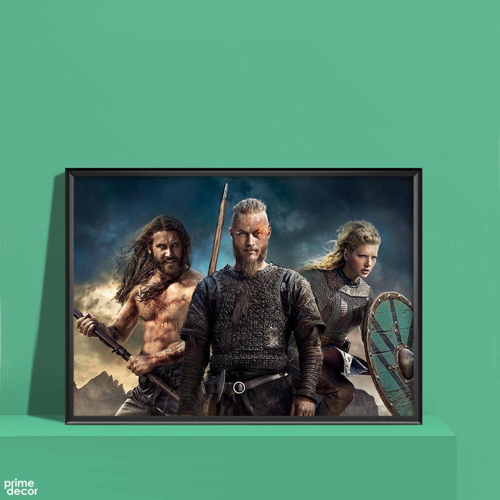 Ragnar Lothbrok Family Vikings | Movie Poster Wall Art - Prime Décor