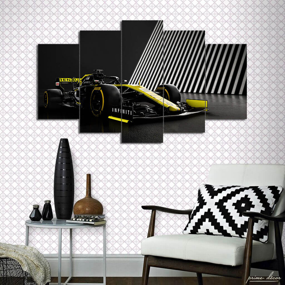 Renault Formula F1 (5 Panel) Cars Wall Art - Prime Décor
