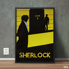 Sherlock Black & Yellow | Movies Poster Wall Art - Prime Décor