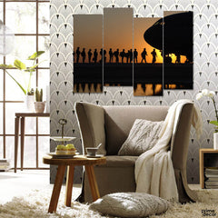 Soldiers Ready to Take Off (4 Panel) Army Wall Art - Prime Décor