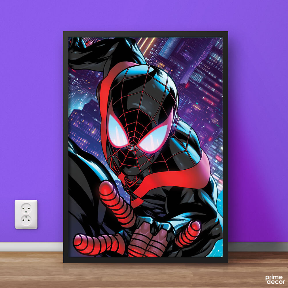Spiderman Back in Black | Movie Poster Wall Art - Prime Décor