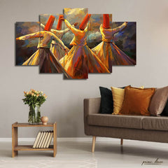 Spiritual Dancers #4 (5 Panel) Wall Art On Sale - Prime Décor
