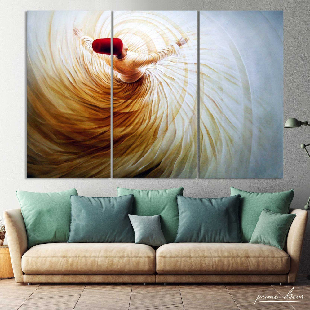 Spiritual Dancers #7 (3 Panel) Wall Art - Prime Décor