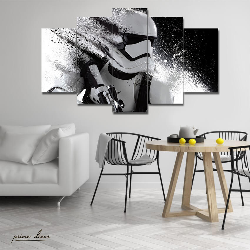 Star Wars Stormtrooper (5 Panel) Movie Wall Art - Prime Décor