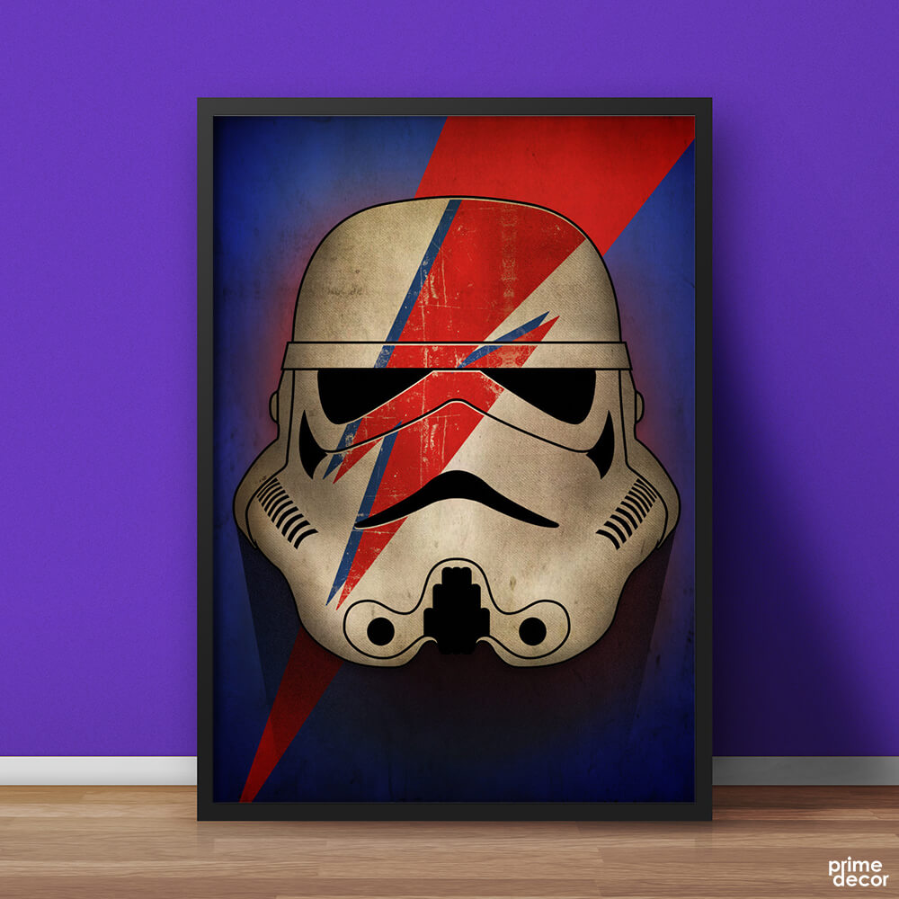 Stormtrooper Rock Thunderbolt Starwars | Movie Poster Wall Art - Prime Décor