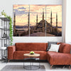 Sultan Ahmed Mosque (3 Panel) Islamic Architecture Wall Art