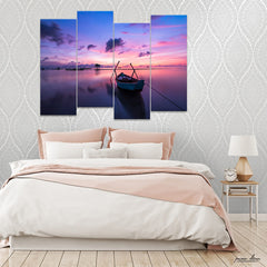 Sunrise at Phu-Quoc Island (4 Panel) Landscape Wall Art - Prime Décor