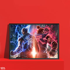 Tekken 7 Heihachi VS Akuma | Game Poster Wall Art - Prime Décor
