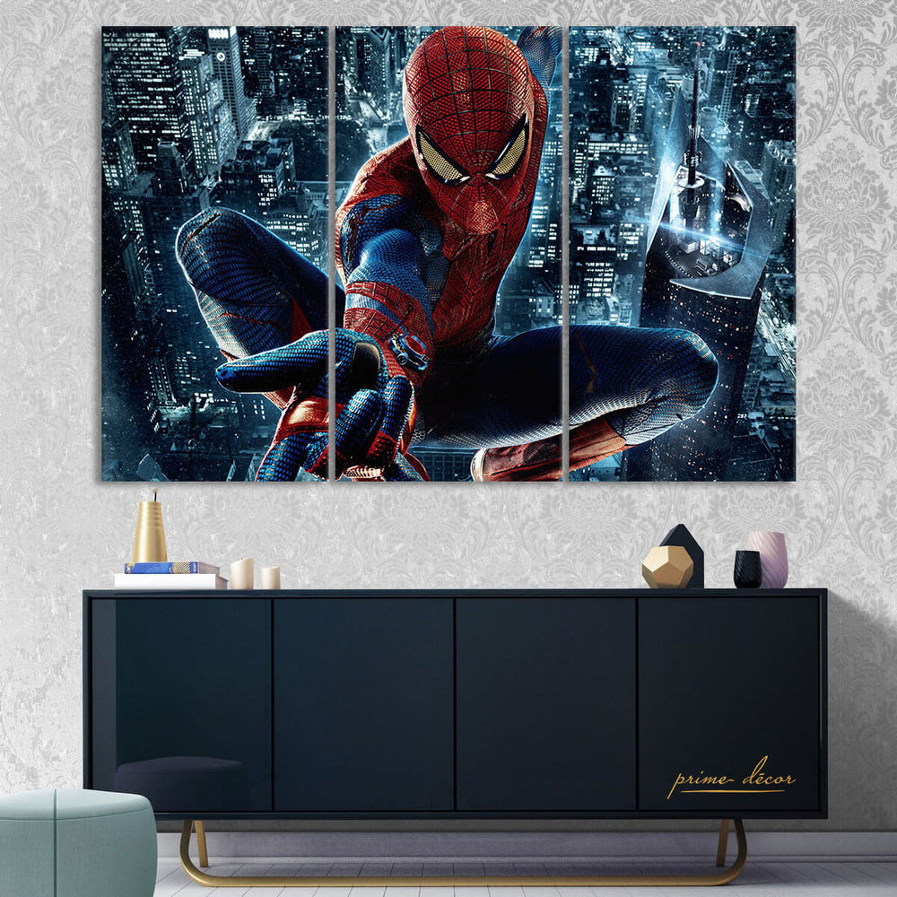 The Amazing Spider Man (3 Panel) Movie Wall Art - Prime Décor