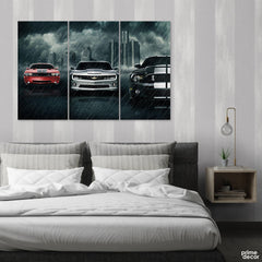 The Chevy Squad (3 Panel) Cars Wall Art - Prime Décor