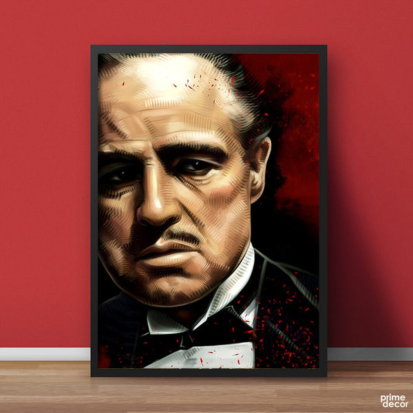The Godfather Vito Corleone Artwork | Movies Poster Wall Art - Prime Décor