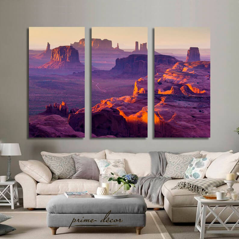 The Grand Canyon (3 Panel) Landscape Wall Art– Prime Décor