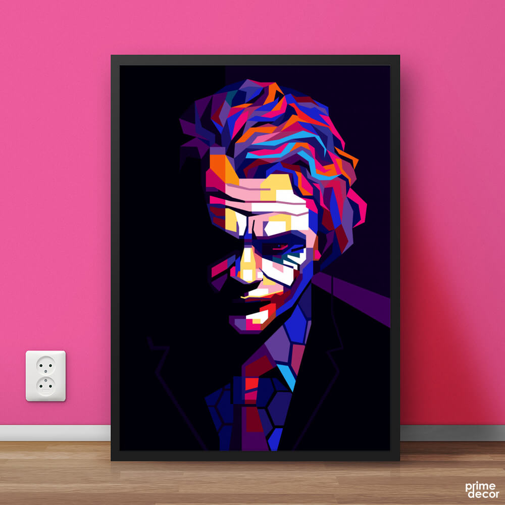 The Joker by Heath Ledger | Movie Poster Wall Art - Prime Décor