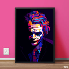 The Joker by Heath Ledger | Movie Poster Wall Art - Prime Décor